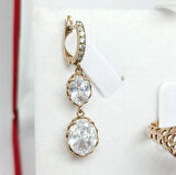 Oval 3 Salkım Üçlü Gümüş Set & Takım