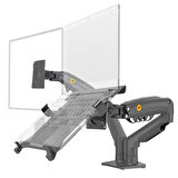 Nb F160- FP2 Çift Kol 17-27 " Monitör Tutucu Ve Laptop Standı