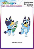 Bluey Ütü ile Yapışan Tekstil DTF Baskı