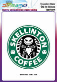 Skellinton Coffee Ütü ile Yapışan Tekstil DTF Baskı