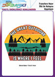 Is Where I Feel Ütü ile Yapışan Tekstil DTF Baskı