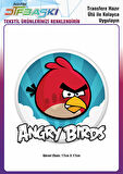 Angry Birds 1 Adet Büyük Ütü ile Yapışan Tekstil DTF Baskı