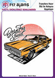 Ütü Ile Yapışan Tekstil Dtf Baskı Görseli Born For Speed