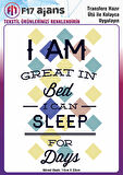 Ütü Ile Yapışan Tekstil Dtf Baskı Görseli I Am Great In Bad