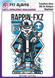 Ütü Ile Yapışan Tekstil Dtf Baskı Görseli Rappin Fxz