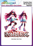 Roblox Ütü ile Yapışan Tişört Tekstil Transfer Dtf Baskı