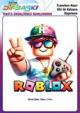 Roblox Ütü ile Yapışan Tişört Tekstil Transfer Dtf Baskı