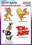 Ütü Ile Yapışan Tekstil Dtf Baskı Görseli Tom Ve Jerry