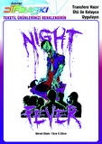 Dj Night Fever Ütü ile Yapışan Tekstil DTF Baskı