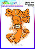 Sausage Fest Sosis Festivali Ütü ile Yapışan Tekstil DTF Baskı