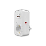 F3338 Akım ve Şok Korumalı Tekli Priz – USB & Type-C Şarj Girişli