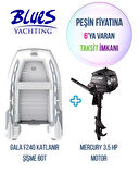 GALA F240 ALÜMİNYUM TABANLI + MERCURY 3.5HP