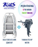 GALA F300 ALÜMİNYUM TABANLI + YAMAHA 9.9HP