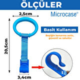 Microcase Çok Amaçlı Bebekler için Tutunma Ayağa Kalkma Yürümeye Yardımcı Aparat Askılık 3 Adet MAVİ AL5357