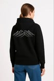 Nihilist Penguen Özel Tasarım Oversize Kapüşonlu Sweatshirt - Siyah