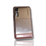 Samsung F480 Kasa Samsung Galaxy F480 Uyumlu Pembe Renk Orta Kasa Ön Arka Kapak Tuş Takımı 