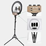 22 Inç 56cm 100w Mega Boy Ring Light Led Halka, Kuaför Ve Makyaj Çekim Işığı
