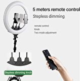 22 Inç 56cm 100w Mega Boy Ring Light Led Halka, Kuaför Ve Makyaj Çekim Işığı