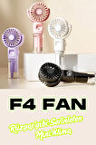 Wearfitpro F4 Şarj Edilebilir Mini El Spreyli Fan Rüzgar Enerjisi Etkili Masaüstü Su Buharlı Vantilatör