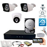 ARNA 2 DIŞ 1 İÇ KAMERALI H.265 HAREKET ALGILAMA ÖZELLİKLİ 1 TB HDD DAHİL 3'LÜ KAMERA SİSTEMİ - ST231F