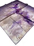 Armine Sport twill (tivil) Nostalji Desen Eşarp Mor Lila