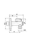 Ara Musluk Filtreli 1/2 - 3/8'' Kumlu FA002