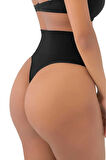 Uniquetrenders Kadın Lazer Kesim İnceltici ve Toparlayıcı String Korse 2'li Set
