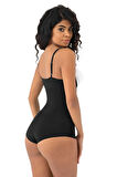 Uniquetrenders Kadın Lazer Kesim İnceltici ve Toparlayıcı Göğüs Altı Askılı Body Korse