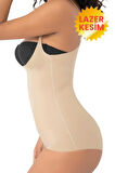 Uniquetrenders Kadın Lazer Kesim İnceltici ve Toparlayıcı Göğüs Altı Askılı Body Korse 3'lü Set