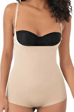 Uniquetrenders Kadın Lazer Kesim İnceltici ve Toparlayıcı Göğüs Altı Askılı Body Korse 3'lü Set