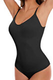Uniquetrenders Kadın Dikişsiz Toparlayıcı ve İnceltici Çıtçıtlı İp Askılı Slip Body  Korse