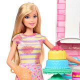 FABBATOYS HJY94 Barbie Brooklyn ve Malibu Pasta Yapıyor Oyun Seti