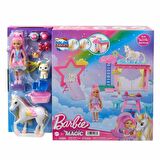 FABBATOYS HNT67 Barbie A Touch Of Magic Chelsea ve Pegasus Oyun Seti