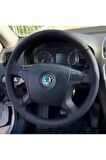 SKODA FABIA 2005 2009 OCTAVIA Uyumlu Araca Özel Dikmeli Direksiyon Kılıfı