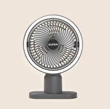 3 Kademeli Masaüstü Vantilatör Şarjlı Soğutucu Usb Fan