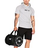 MuscleCloth Deri Silindir Çanta Siyah