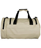 MuscleCloth Elite Duffel Bag Silindir Spor Çanta Bej