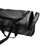 MuscleCloth Elite Duffel Bag Silindir Spor Çanta Siyah