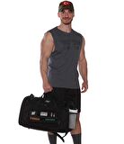 MuscleCloth Tactical Duffel Bag Silindir Çanta Siyah