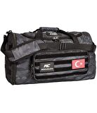 MuscleCloth Tactical Duffel Bag Silindir Çanta Siyah Kamuflaj