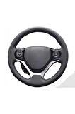 HONDA CİVİC FB7 ARACA ÖZEL DİKMELİ DİREKSİYON KILIFI (SİYAH NOKTALI-BENTLEY DERİ)