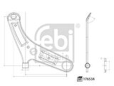 Febi 176534 Alt Salıncak Sağ Komple Nissan Qashqai J11 Kasa 2014- Renault Kadjar 2014- 545004EA0B