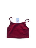 Fibula Moda Bordo Kadın Crop
