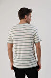  Fibula Moda Çizgili Erkek T-Shirt