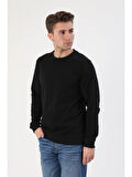 Fibula Moda Erkek Siyah Sweatshirt