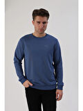 Fibula Moda Erkek İndigo Sweatshirt