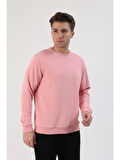 Fibula Moda Erkek Pembe Sweatshirt