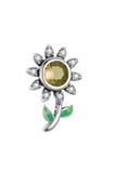  Ay Çiçeği Halka 925 Ayar Gümüş Charm