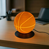Basketbol Topu Tasarımlı LED Masa Lambası