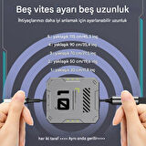 Zuidid FC151 3 Ü 1 Arada 100W 3A Hızlı Şarjlı 1.2 Metre Geri Çekilebilir Çoklu Şarj Kablosu